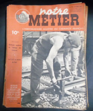 Notre métier N° 148 27 avril 1948 Train Chemin de fer SNCF Cheminot Frettage TSF