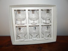 6 ANCIENS VERRES à COGNAC Digestif en CRISTAL de Sèvres avec Boîte