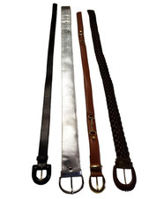 LOT 4 CEINTURES FEMME DIVERSES COULEURS et matières