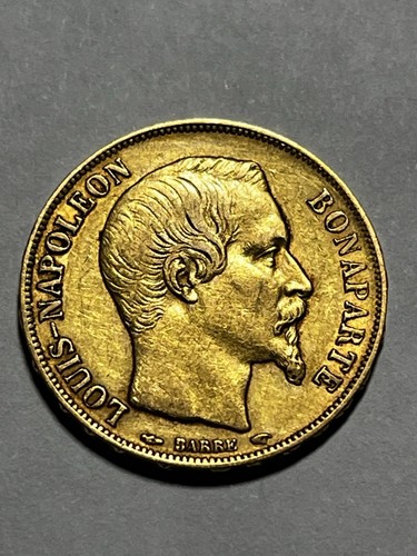 1852 gold francs - 1852-a, louis
