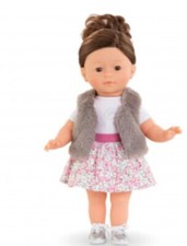 Corolle, Veste Fausse  Fourrure, Sans Manches,pour Ma poupée corolle 