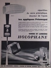 PUBLICITÉ 1962 VERRE ET