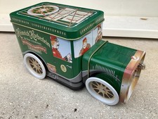 Belle Boite a Gâteau "HEINRICH HAEBERLIN"en tôle forme camion et boite a musique