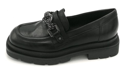Mjus p75105 mocassin cuir noir - mocassin,