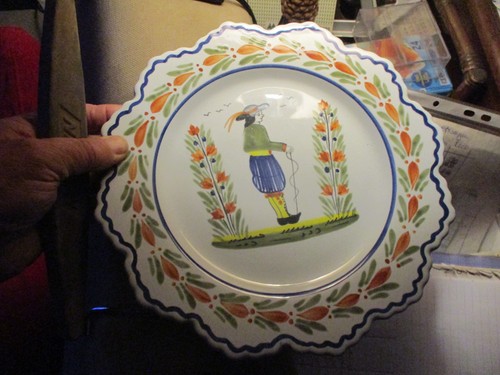 Ancienne assiette breton - ancienne, au