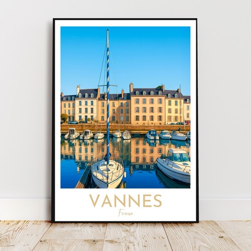Affiche deco voyage vannes - affiche,