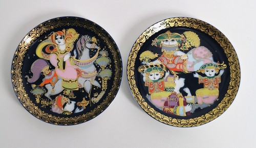 Assiettes vintage porcelaine