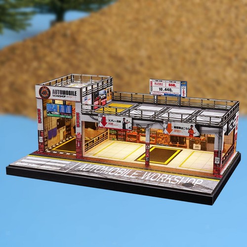 Diorama garage bureau - 1:64,