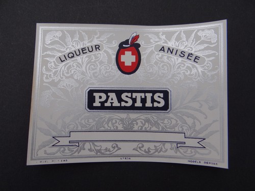 Ancienne étiquette pastis - étiquette,