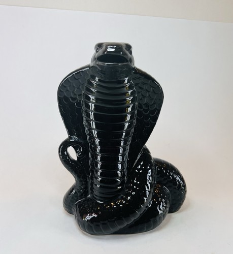 Vintage black cobra snake - black,