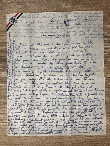 Lettre air france 1935 papier - lettre,