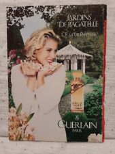 Publicité papier Parfum. Perfume Ad Guerlain Jardins de bagatelle de 1989