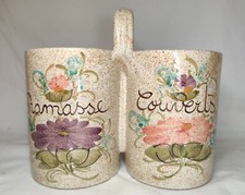 Ancien Ramasse Couverts Fait Main Vallauris Vintage Décoration