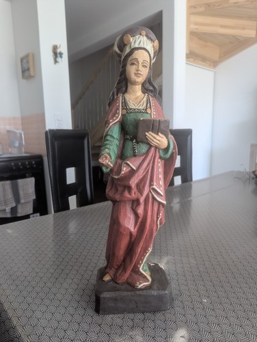 Statue religieuse ancienne - , en