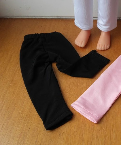 Tenue leegings noir - , poupée