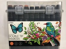 Feutre Double Embouts 3mm 6mm Box De 60 Couleurs Art Croquis Dessin Marqueur