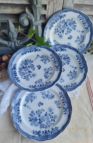 Anciennes assiettes plates - anciennes,