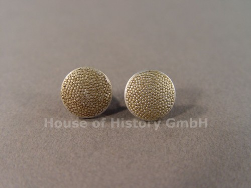 Paar boutons argentés - (2),