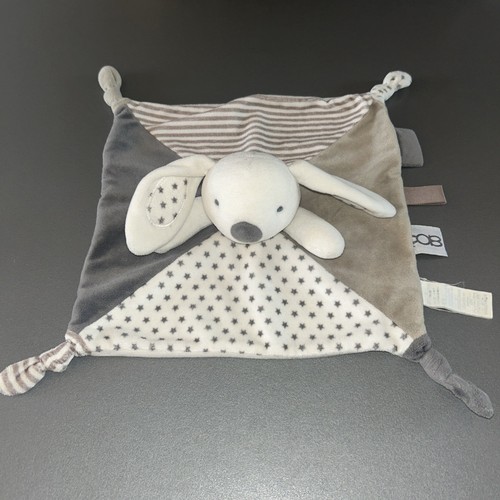 Doudou lapin chien blanc - lapin,