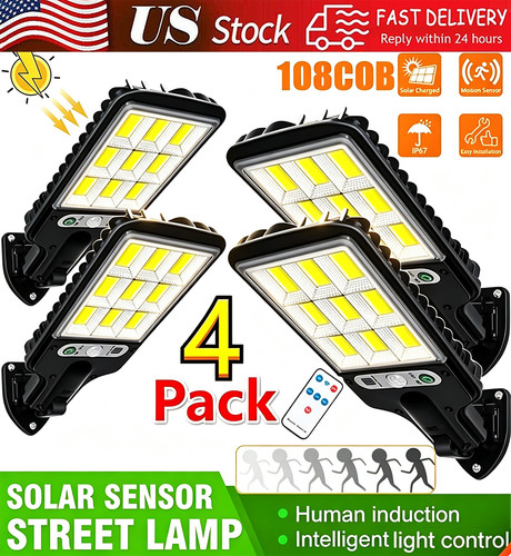 4pcs outdoor solar wall light - 4pcs,