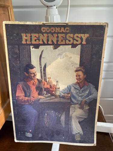 Ancienne affiche pub - ancienne, cognac