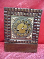 Vieux Horloge De Cheminée, Pendule, Bois-Laiton, 32cm