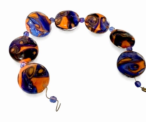 Vintage artisan lampwork bead - lampwork,