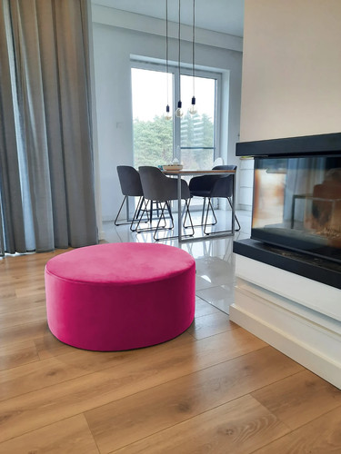 Handmade velvet pouf modern - handmade, pouf: