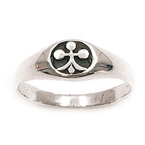 Chevalière t56 croix fleur - t56, de