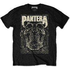 Pantera 101% Proof Dimebag Darrell Skull officiel T-shirt Hommes unisexe