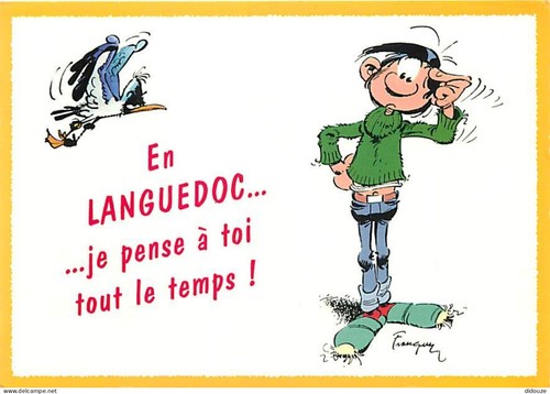 Carte postale bandes - carte,