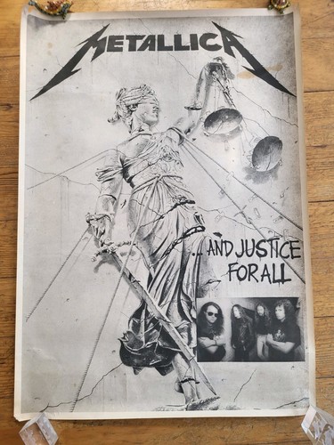 Affiche metallica ancienne - affiche,
