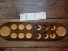 Jeu africain traditionnel en bois WARI