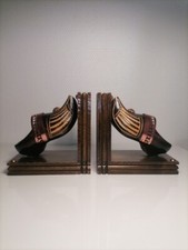Paire de Serre livre en bois thème  sabot