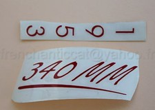 NN Decalcomanies Voiture Ferrari 340 MM 1953 collector Heco miniatures Château