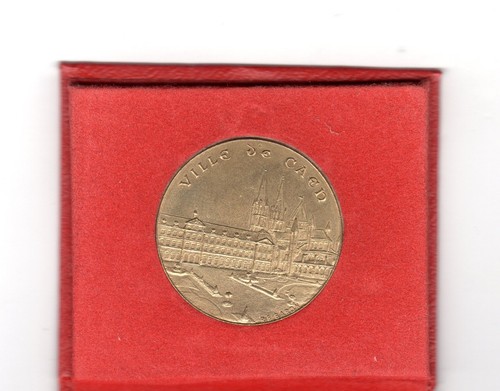 Medaille medal ville caen - ville, de