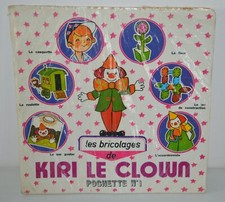 Ancien Album jeu Les Bricolages KIRI LE CLOWN ORTF pochette n°1 vintage