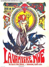 Affiche / Poster 120x160 cm Jean Rollin  "La vampire nue / Nude vamipire" 1969