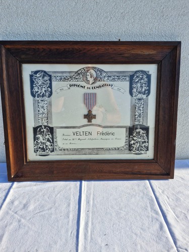 Diplôme combattant - diplôme, du