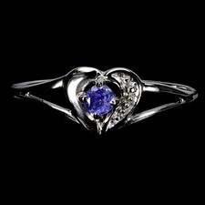 925 Bague en Argent Rond