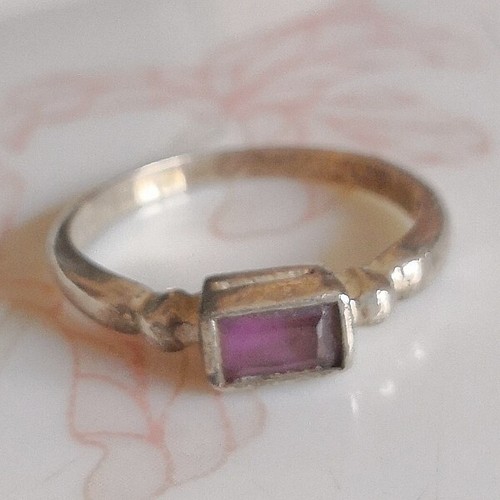 Belle bague argent massif - en,