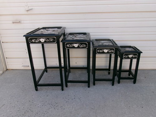 Asian set nesting tables - 4,