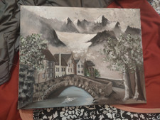 ancien tableau huile sur toile