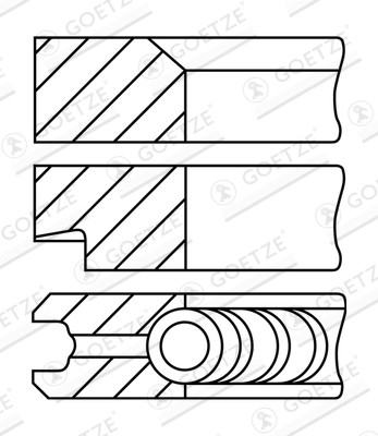 Jeu segments pistons - de,