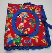 Vintage handmade fabric teddy - vintage,