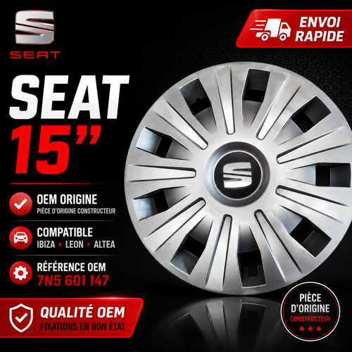 Enjoliveur seat oem réf - enjoliveur, 15”