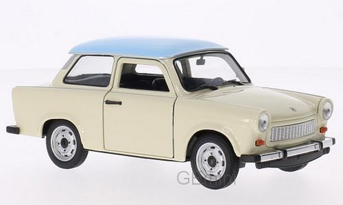 Trabant 601 beige - bleu, 1/24