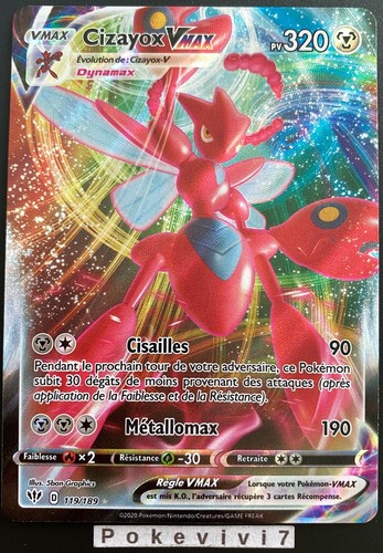 Carte pokemon cizayox 119 - carte,