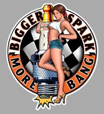 STICKER PIN UP VINTAGE GARAGE