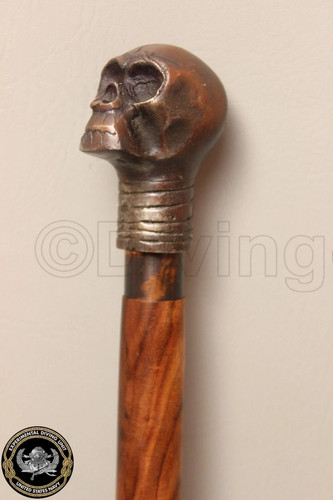 Ancien bâton marche manche - de,